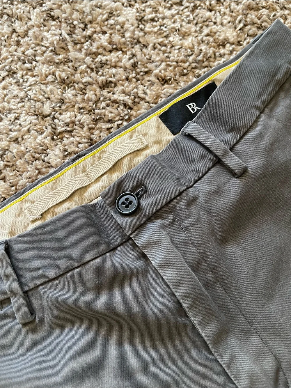 Banana Republic Men’s 32x30 Slim Rapid Movement Chino Pants Gray Stretch Work‎